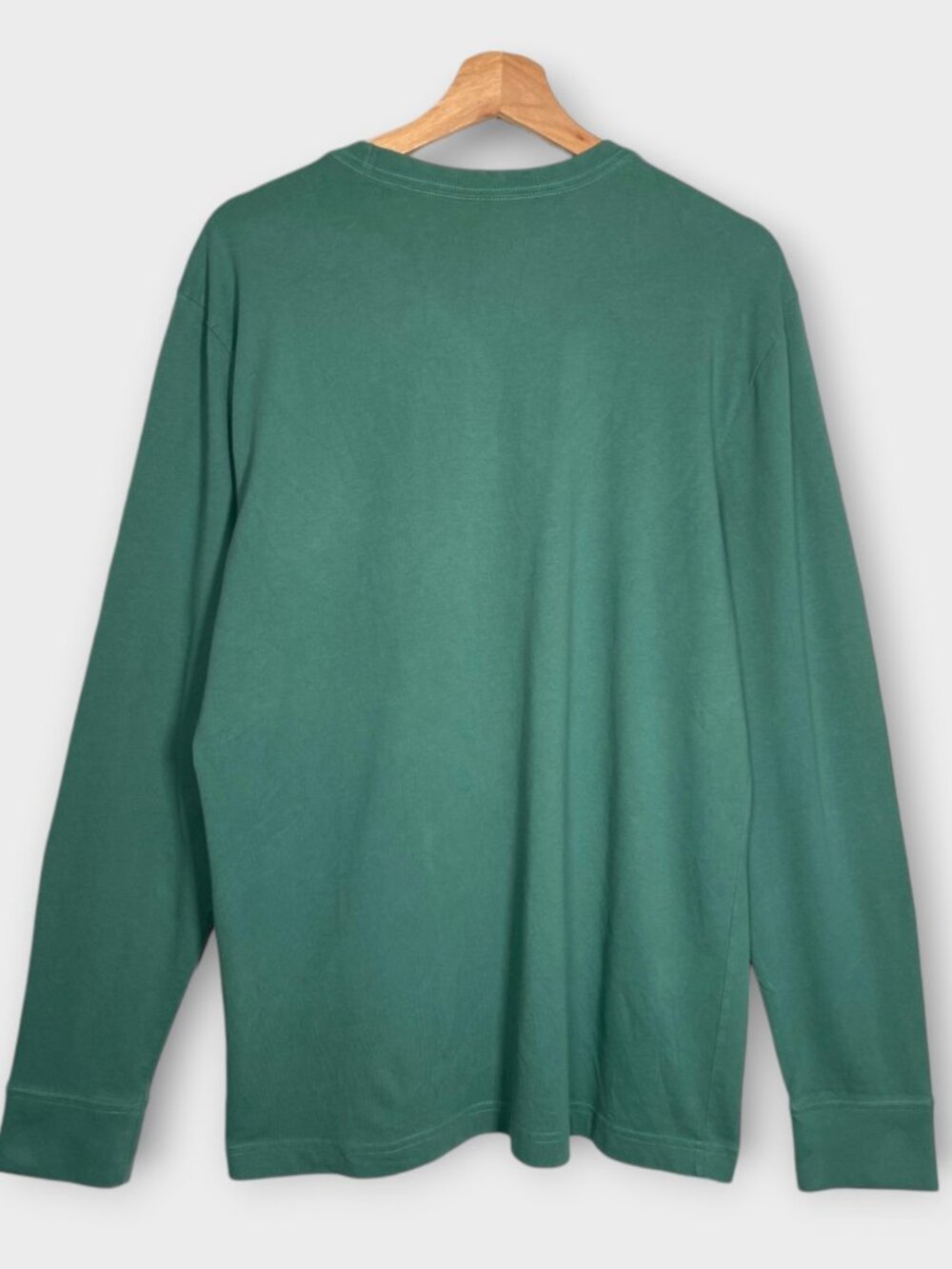 Life Is Good Men's Crusher Holiday T-shirt M Time for a Beer Green Long Sleeve - Picture 2 of 8